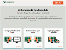 Tablet Screenshot of landmand.dk